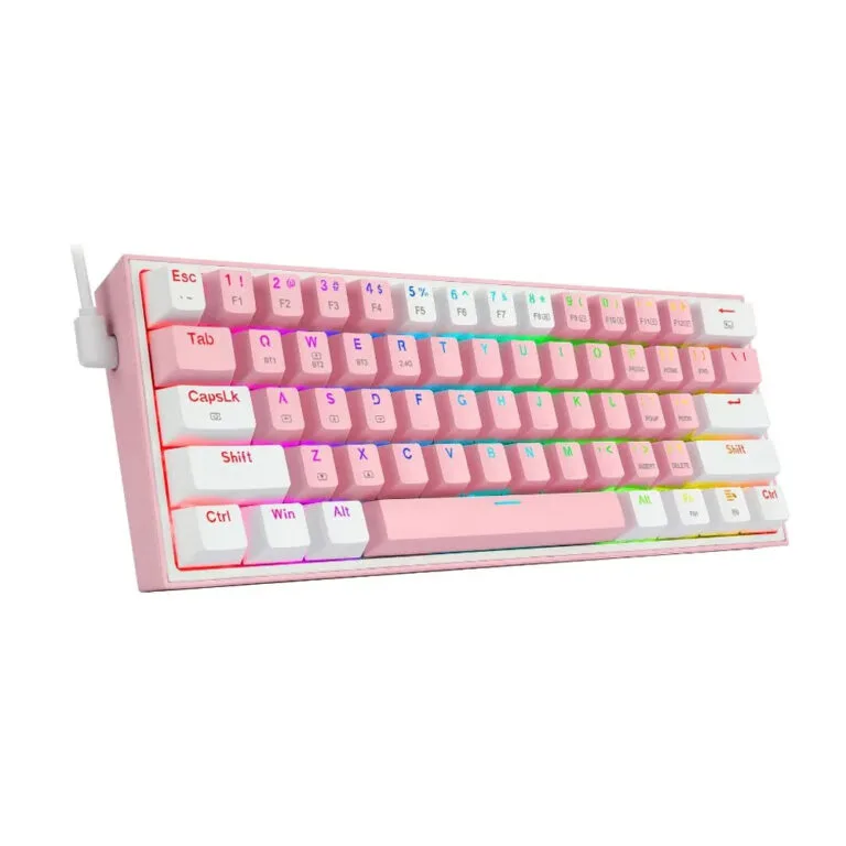 TECLADO REDRAGON MECÁNICO K616 FIZZ PINK/WHITE - Imagen 3