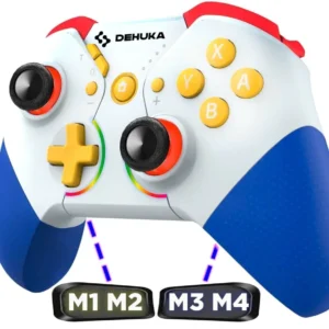 JOYSTICK INALÁMBRICO DEHUKA COMPATIBLE CON NINTENDO SWITCH OLED CONTROL PC GAMER INALAMBRICO USB ANDROID STEAM