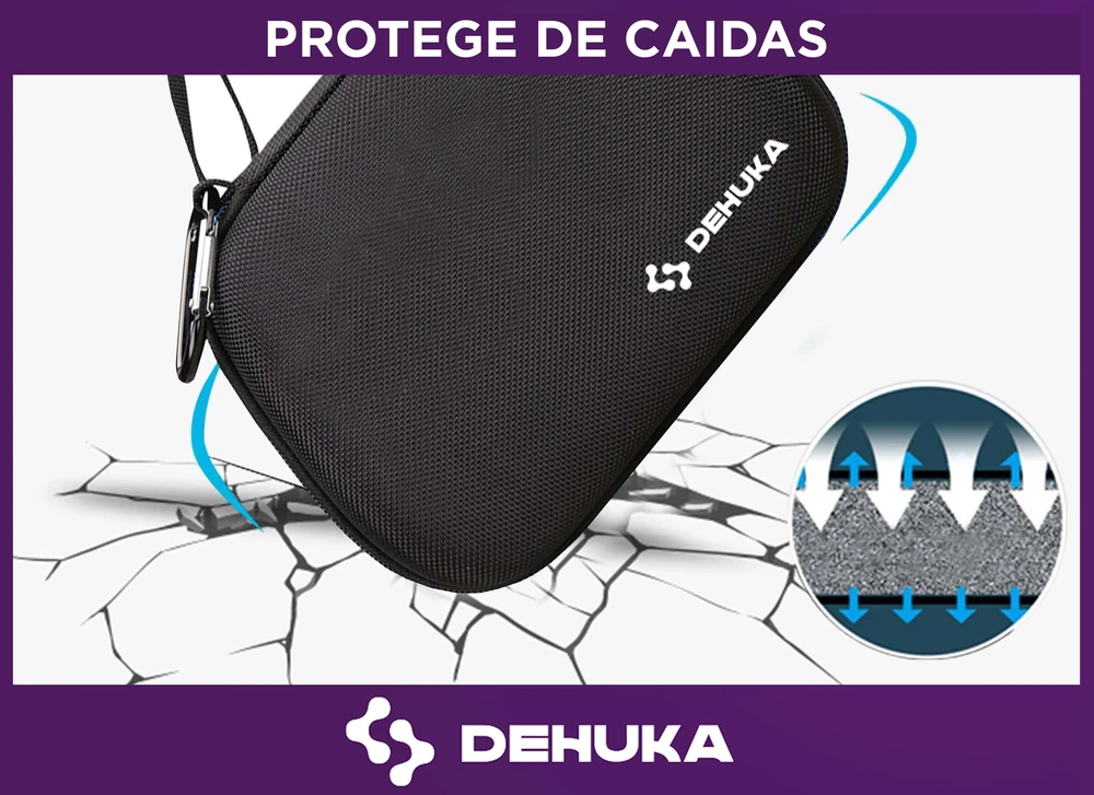 ESTUCHE RÍGIDO DEHUKA PARA MANBA SWITCH PRO CONTROLLER FUNDA DE VIAJE NEGRO - Imagen 6