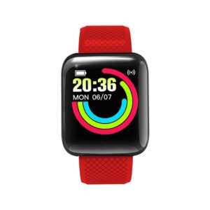 SMARTWATCH NETMAK NM-BAND ROJO NOTIFICACIONES CONTROL SALUD, ANDROID IPHONE