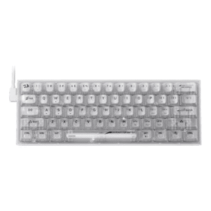 TECLADO GAMER REDRAGON FIZZ RGB K617 TRANSPARENTE INGLÉS 60%