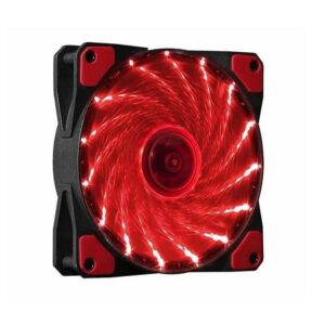 COOLER NETMAK PARA GABINETE 12CM TRANSPARENTE + LED ROJO