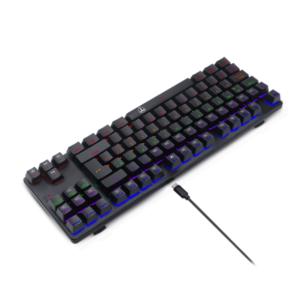 TECLADO T-Dagger Bora TGK313 BLACK SWICHT AZUL - Imagen 2