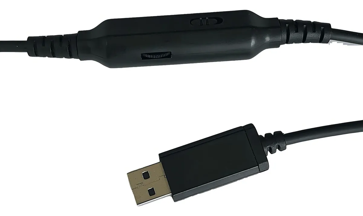 AURICULARES VIEWSONIC VA300B CABLE USB CALL CENTER GAMER PC NOTEBOOK NEGRO - Imagen 3