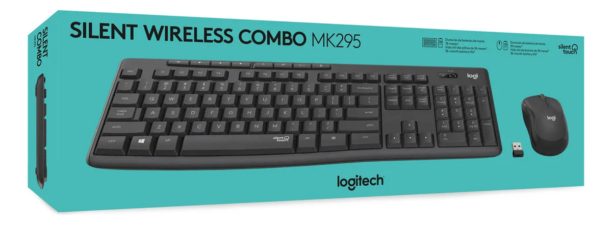 COMBO TECLADO Y MOUSE MK295 SILENCIOSO INALÁMBRICO COMBO TECLADO Y MOUSE MK295 SILENCIOSO INALÁMBRICO