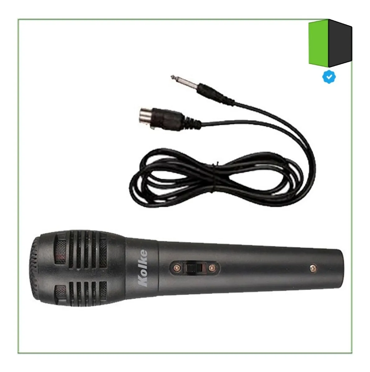 MICROFONO UNIVERSAL KPI 270 CABLE 2 MTS CANON PLUG NEGRO KOLKE - Imagen 2