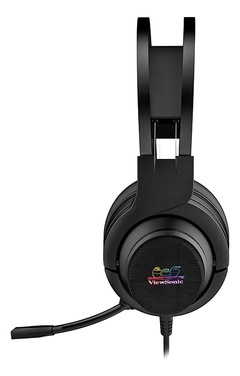 AURICULARES VIEWSONIC VA300B CABLE USB CALL CENTER GAMER PC NOTEBOOK NEGRO - Imagen 4