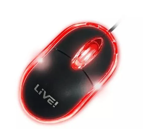 MOUSE ÓPTICO USB LIVE LVM-918 RETROILUMINADO NEGRO MOUSE ÓPTICO USB LIVE LVM-918 RETROILUMINADO NEGRO