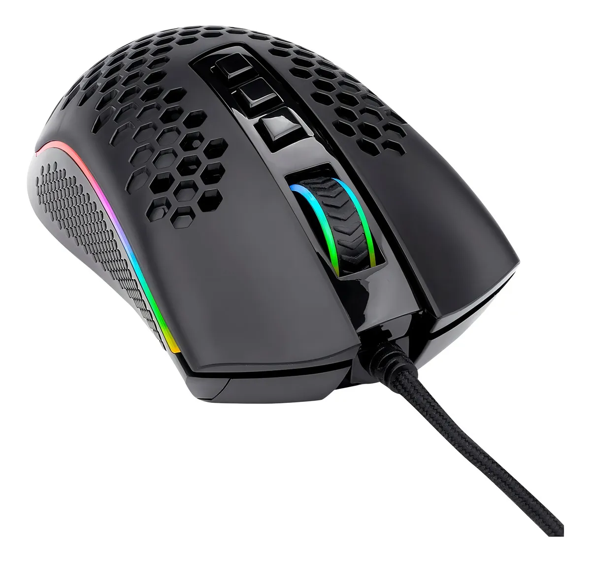 MOUSE GAMER DE JUEGO REDRAGON STORM ELITE M988 BLACK BLACK - Imagen 3