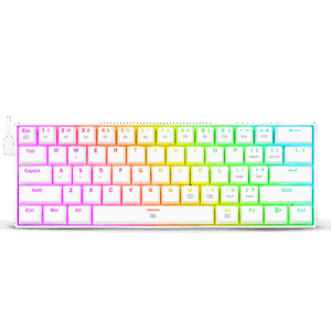 TECLADO GAMING REDRAGON K630 DRAGONBORN 60% RGB BLANCO