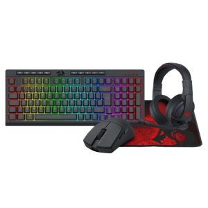 COMBO 4 EN 1 GAMER BUNDLE REDRAGON BLACK
