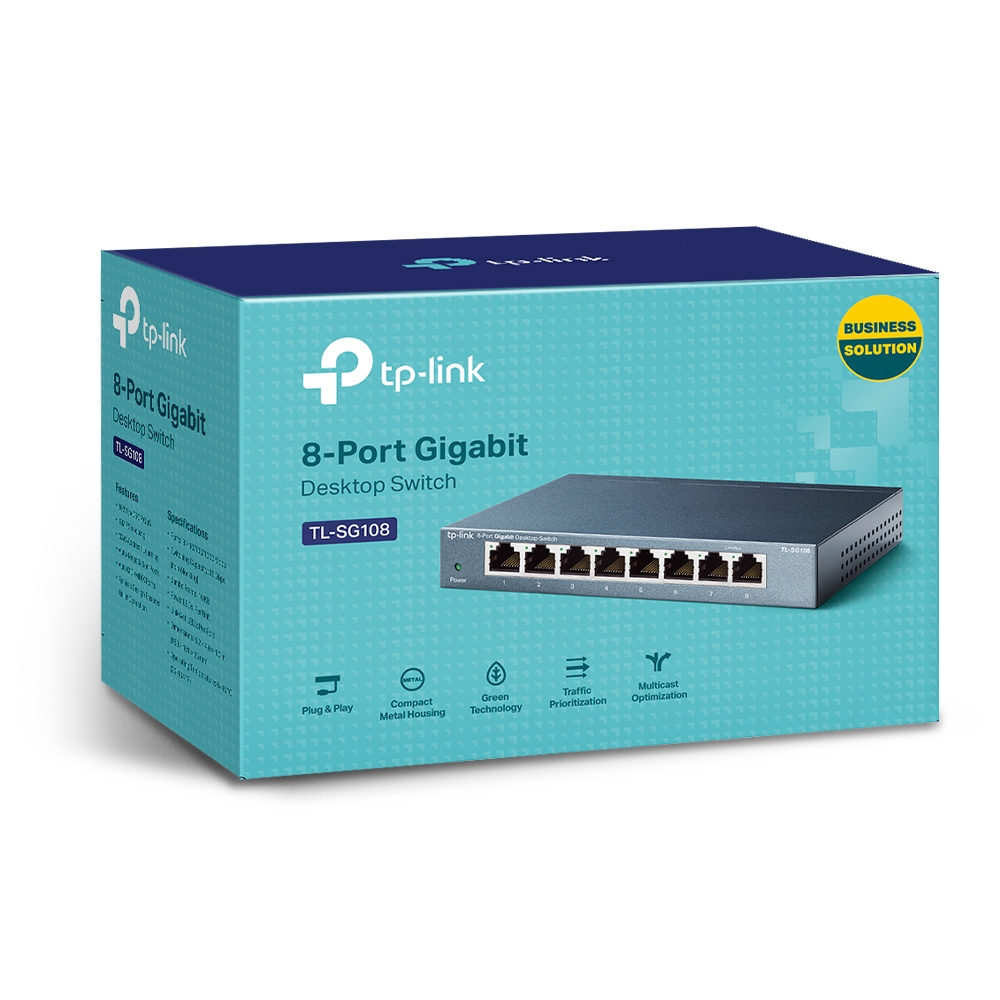 SWITCH TP LINK DE ESCRITORIO DE 8 PUERTOS DE 10/100/1000MBPS TL-SG108 SWITCH TP LINK DE ESCRITORIO DE 8 PUERTOS DE 10/100/1000MBPS TL-SG108
