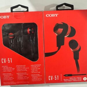 AURICULARES COBY CV51 RED