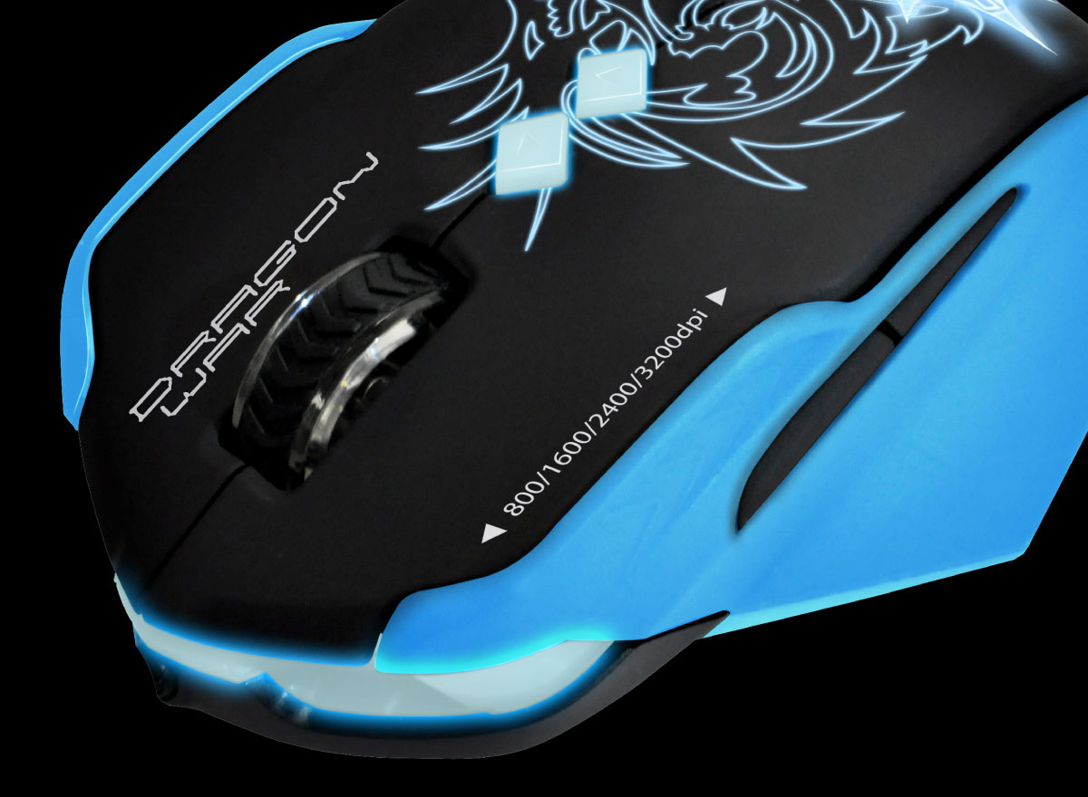 MOUSE DRAGON WAR GAMER CHAOS GAMING MOUSE G7 BLACK - Imagen 5