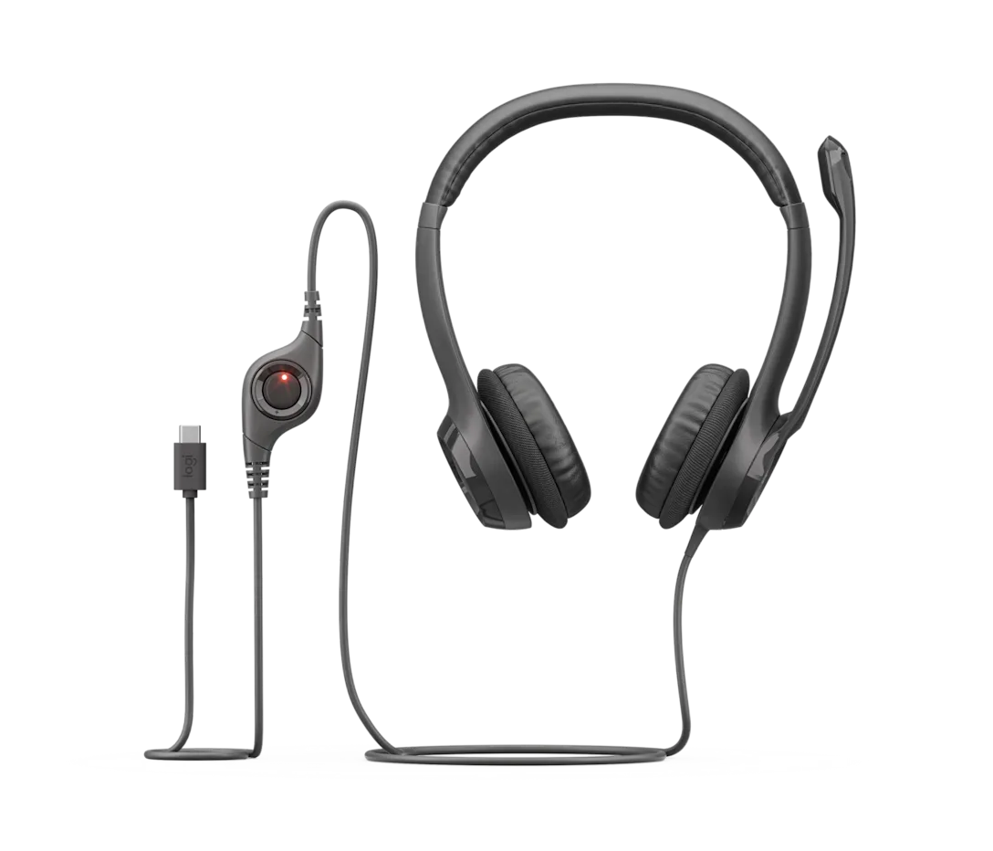 AURICULAR LOGITECH C/MICRÓFONO H390 USB BLACK - Imagen 2