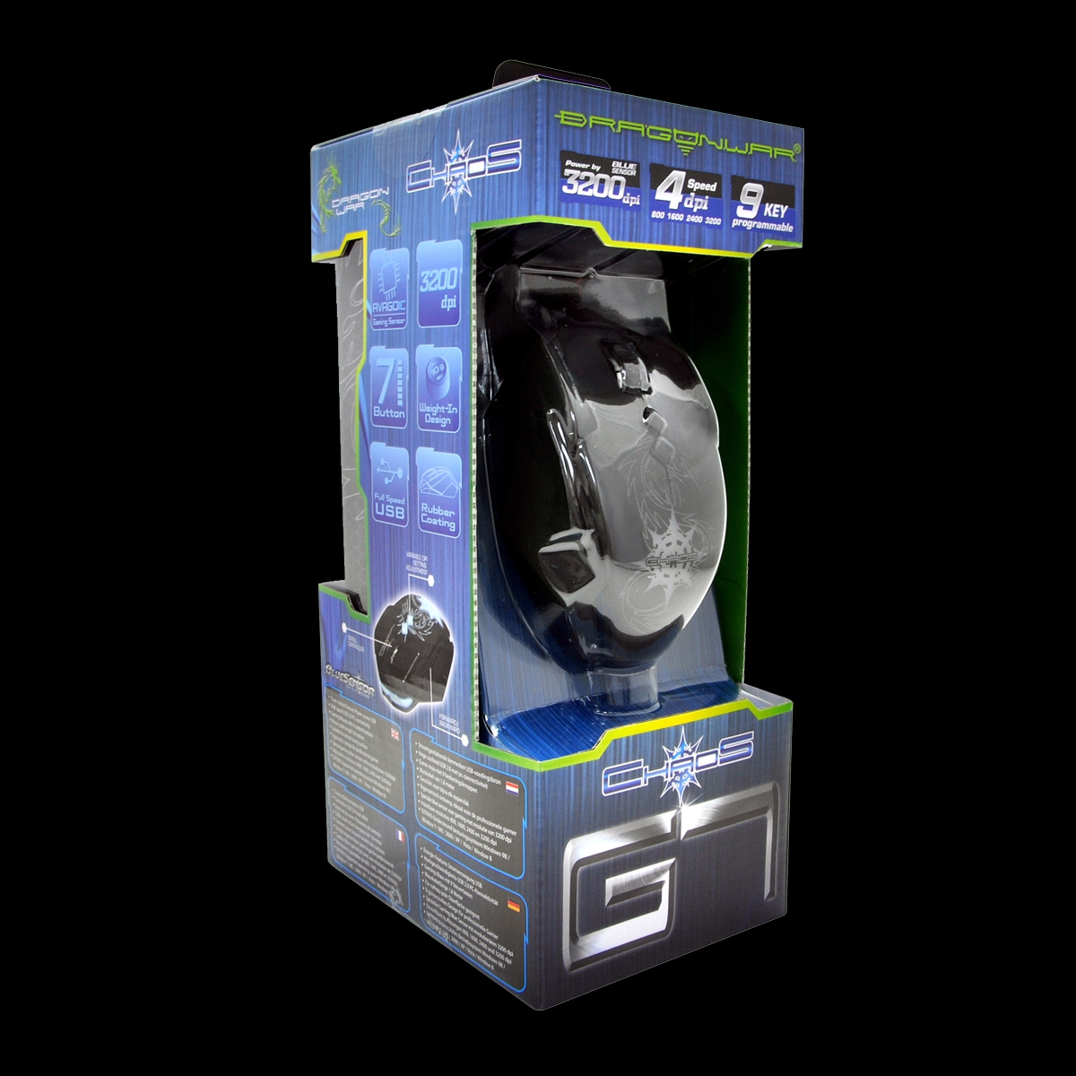 MOUSE DRAGON WAR GAMER CHAOS GAMING MOUSE G7 BLACK MOUSE DRAGON WAR GAMER CHAOS GAMING MOUSE G7 BLACK