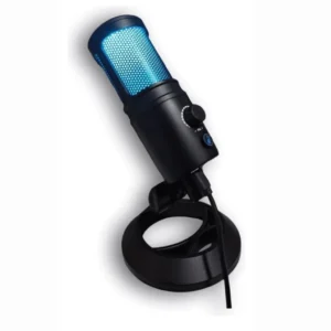 MICROFONO CON CABLE PARA PC GAMER CONDENSADOR RGB TIME MIC-31006