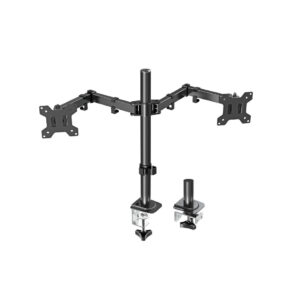 SOPORTE DOBLE TV MONITOR MESA 15″ A 33″ ARTICULADO MOVIL GM-6443 MODELO BW-02