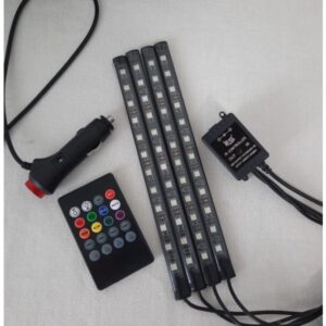 TIRA LED PARA TUNNING AUTO INTERIOR 8 COLORES