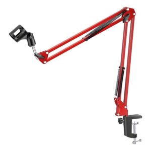 SOPORTE PARA MICRÓFONO BRAZO ARTICULADO  MUT NB-35 ROJO