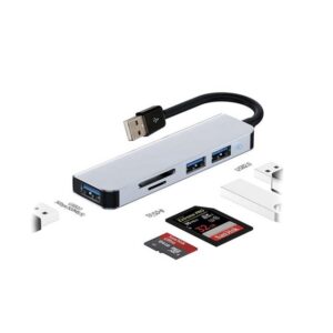 HUB USB 3.0 SEISA CON 5 PUERTOS USB 3.0 + USB 2.0 X 2 + SD + TF
