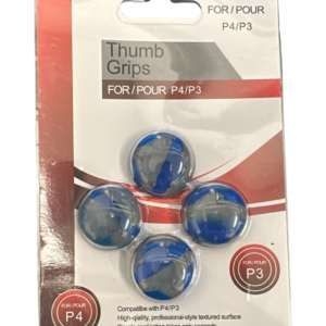 THUMB GRIP CUBRE JOYSTICK PARA PS3/ PS4 SILICONA BLISTER X 4 AZUL/GRIS