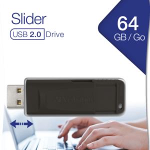 PEN DRIVE SLIDER 64GB VERBATIM