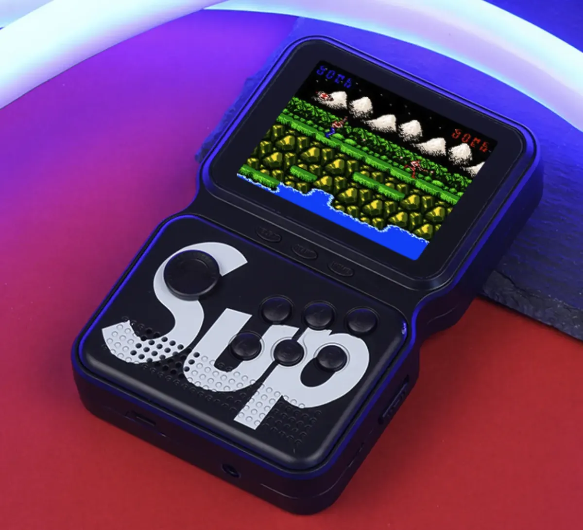MINI CONSOLA RETRO SUP M3 NEGRA GAME BOX 900 JUEGOS