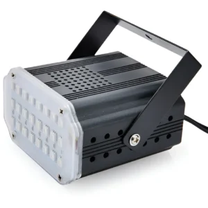 FLASH LED RGB 24 LUCES VIDEOMAX 0781 10W AUDIORRÍTMICO PARA EVENTOS