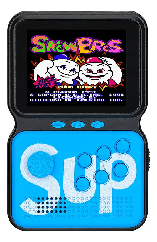 MINI CONSOLA RETRO SUP M3 AZUL GAME BOX 900 JUEGOS