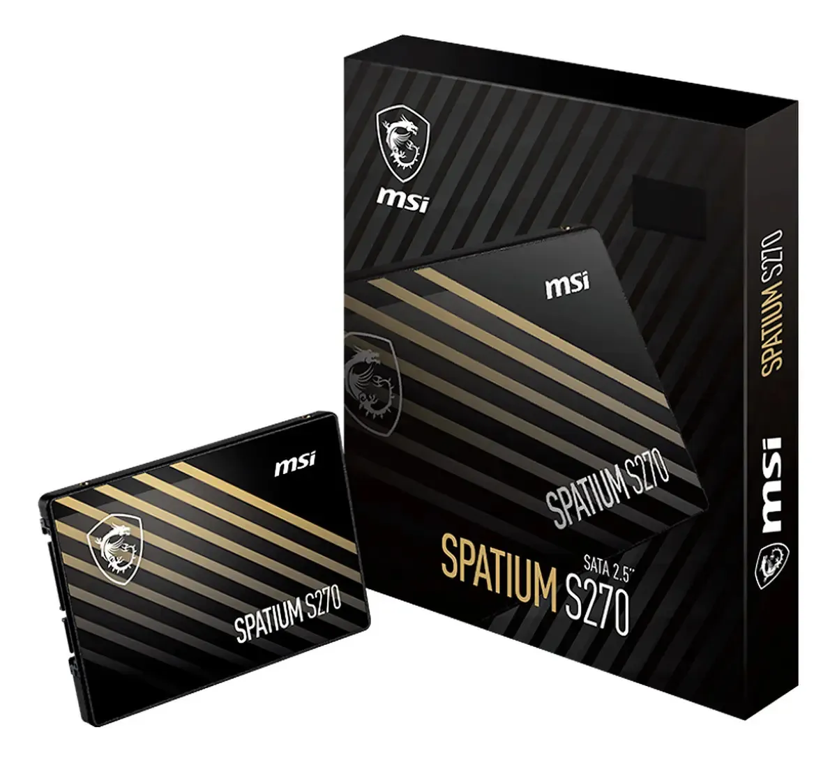 DISCO SÓLIDO SSD MSI SPATIUM S270 240GB 2.5 SATA III 3D NAND PC NOTEBOOK NEGRO