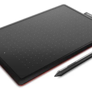TABLETA WACOM One Small Color Negro y Rojo CTL-472