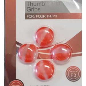 THUMB GRIP CUBRE JOYSTICK PARA PS3/ PS4 SILICONA BLISTER X 4 ROJO/BLANCO