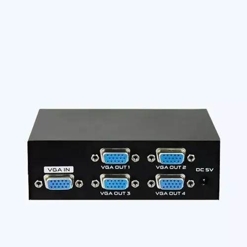 SPLITTER VGA 4 PUERTOS FUENTE ACTIVO 200MHZ 1920 X 1440 SPLITTER VGA 4 PUERTOS FUENTE ACTIVO 200MHZ 1920 X 1440