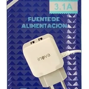 CARGADOR DE CELULAR INOVA CAR-2021 CON CABLE MICRO USB 3.1A