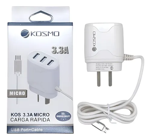 CARGADOR KOSMO 3.3A + 3 USB TIPO C
