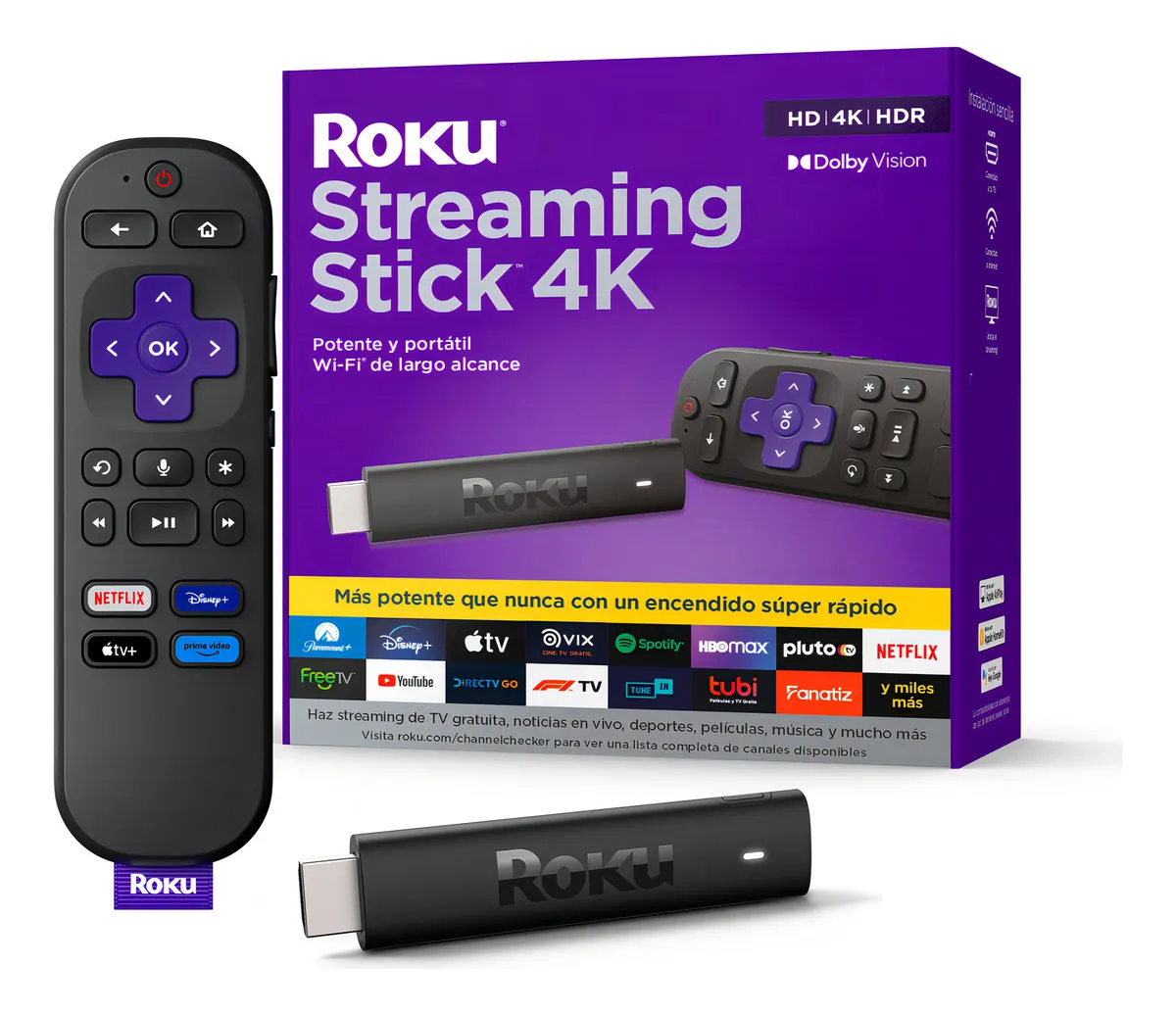 REPRODUCTOR DE STREAMING ROKU STREAMING STICK 4K 3820MX