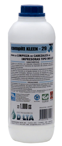 DESTINTADOR DE CABEZALES DE IMPRESORAS POR INMERSIÓN DELTA COMPITT ® KLEEN 29