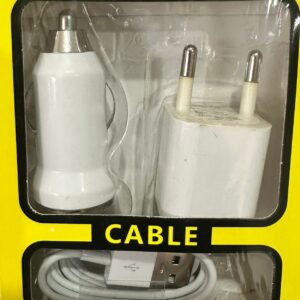 KIT DE CARGA RÁPIDA + CABLE FICHA USB- IPHONE