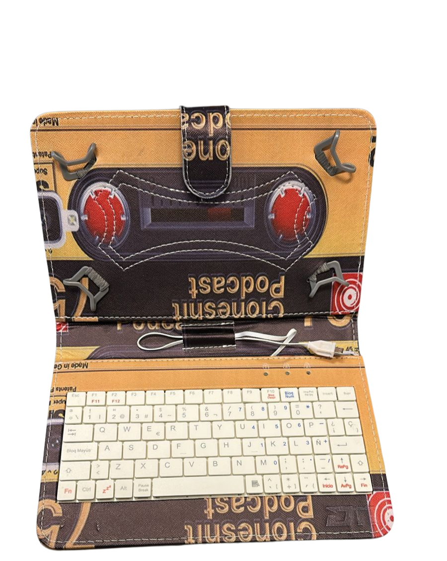 FUNDA RÍGIDA DTI PARA TABLET 9" CON TECLADO