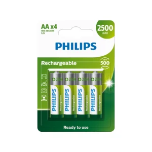 PILAS AA PHILIPS RECARGABLES ( BLISTER X 4)