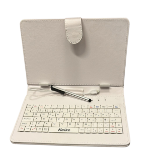 FUNDA TABLET 7” KOLKE CON TECLADO Y LÁPIZ BLANCA FUNDA TABLET 7” KOLKE CON TECLADO Y LÁPIZ BLANCA