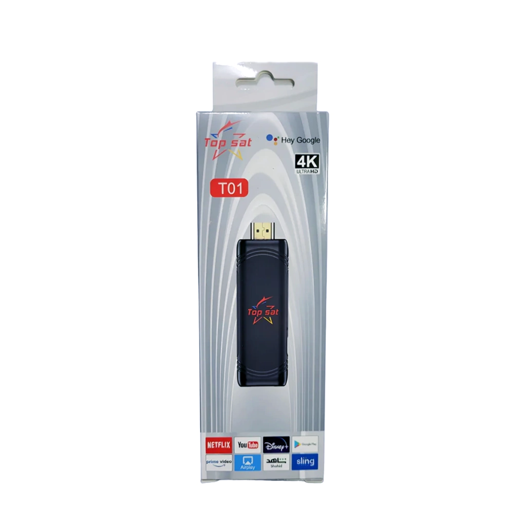 CONVERTIDOR SMART TV STICK 4K TOP SAT T01 GOOGLE TV