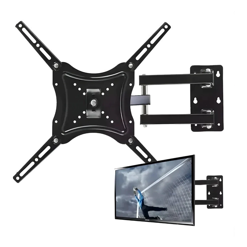 SOPORTE MOVIL HARRY STAR DOBLE BRAZO 14 A 55 HASTA 50KG NEGRO - Imagen 2