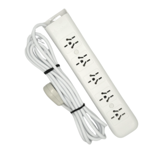 PROLONGADOR ZAPATILLA CANDELA 5 TOMAS C/TÉRMICA BINORMA 1,5 M BLANCA