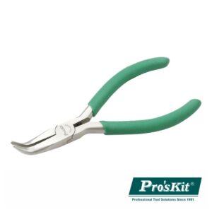 ALICATE PROSKIT DE PUNTAS PLANAS CURVAS 130MM