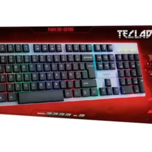 TECLADO GAMER NOGA NKB-216 QWERTY ESPAÑOL CON LUZ RGB