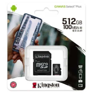 MEMORIA KINGSTON MICRO SD 512GB CANVAS SELECT PLUS 100 MB/S