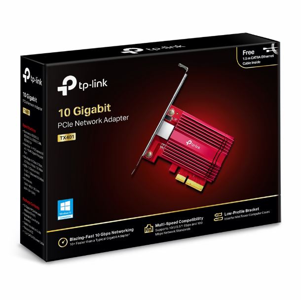 PLACA DE RED TP-LINK TX401 10 GIGABIT PCIE - Imagen 3