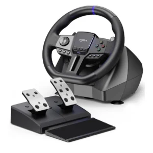 VOLANTE Y PEDALES PXN V900 NEGRO USB COMPATIBLE PC PS3 PS4 XBOX SWITCH